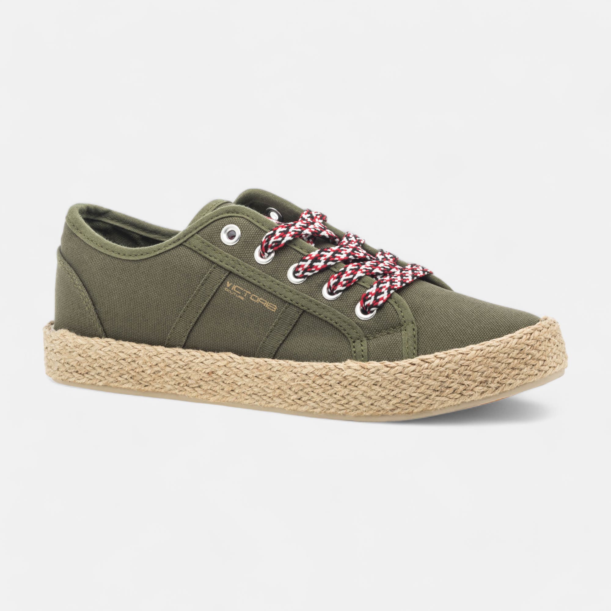 Baskets en toile Femme kaki