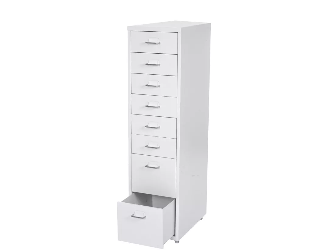 Caisson roulant Preston T851, blanc