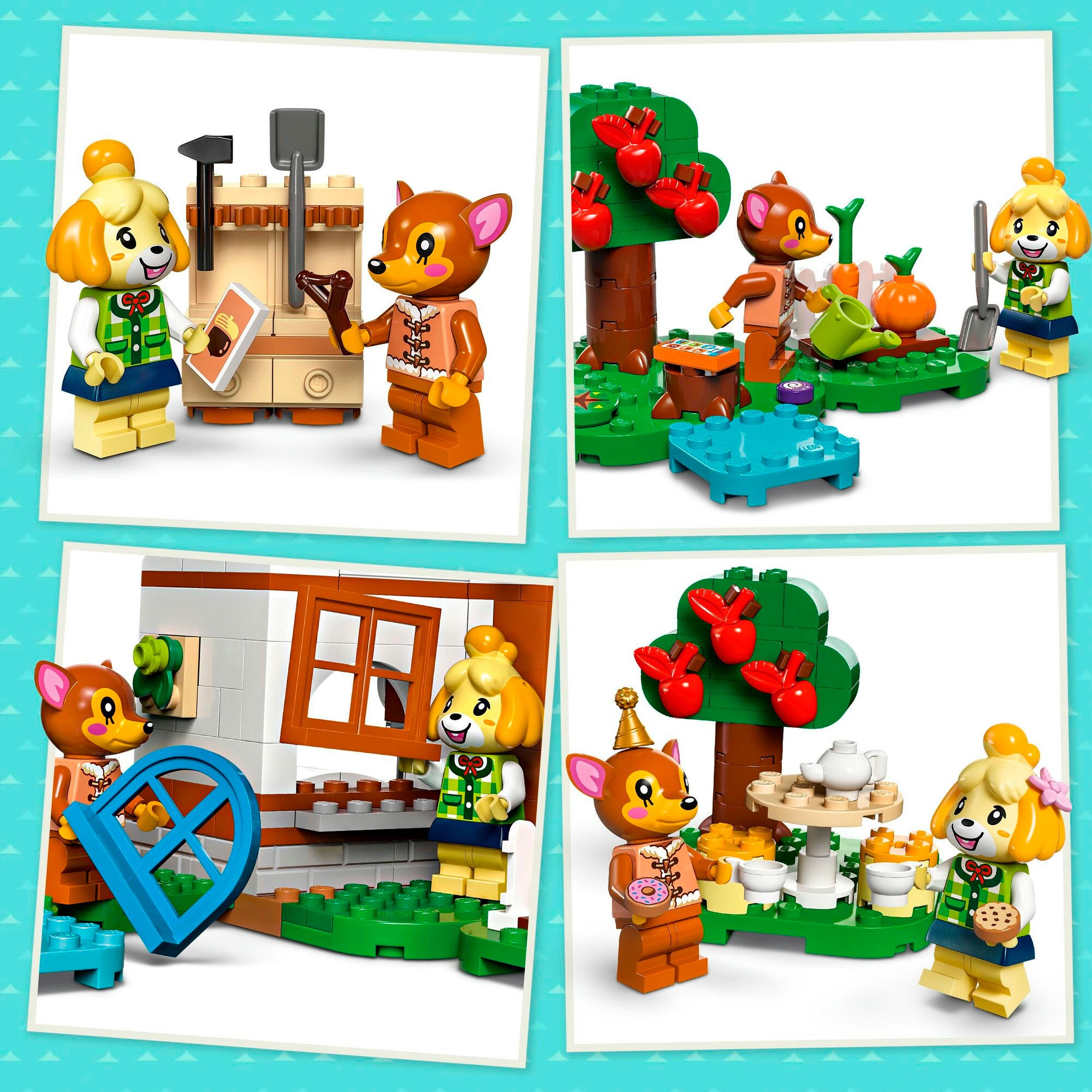 LEGO Konstruktionsspielzeug Animal Crossing Besuch von Melinda
