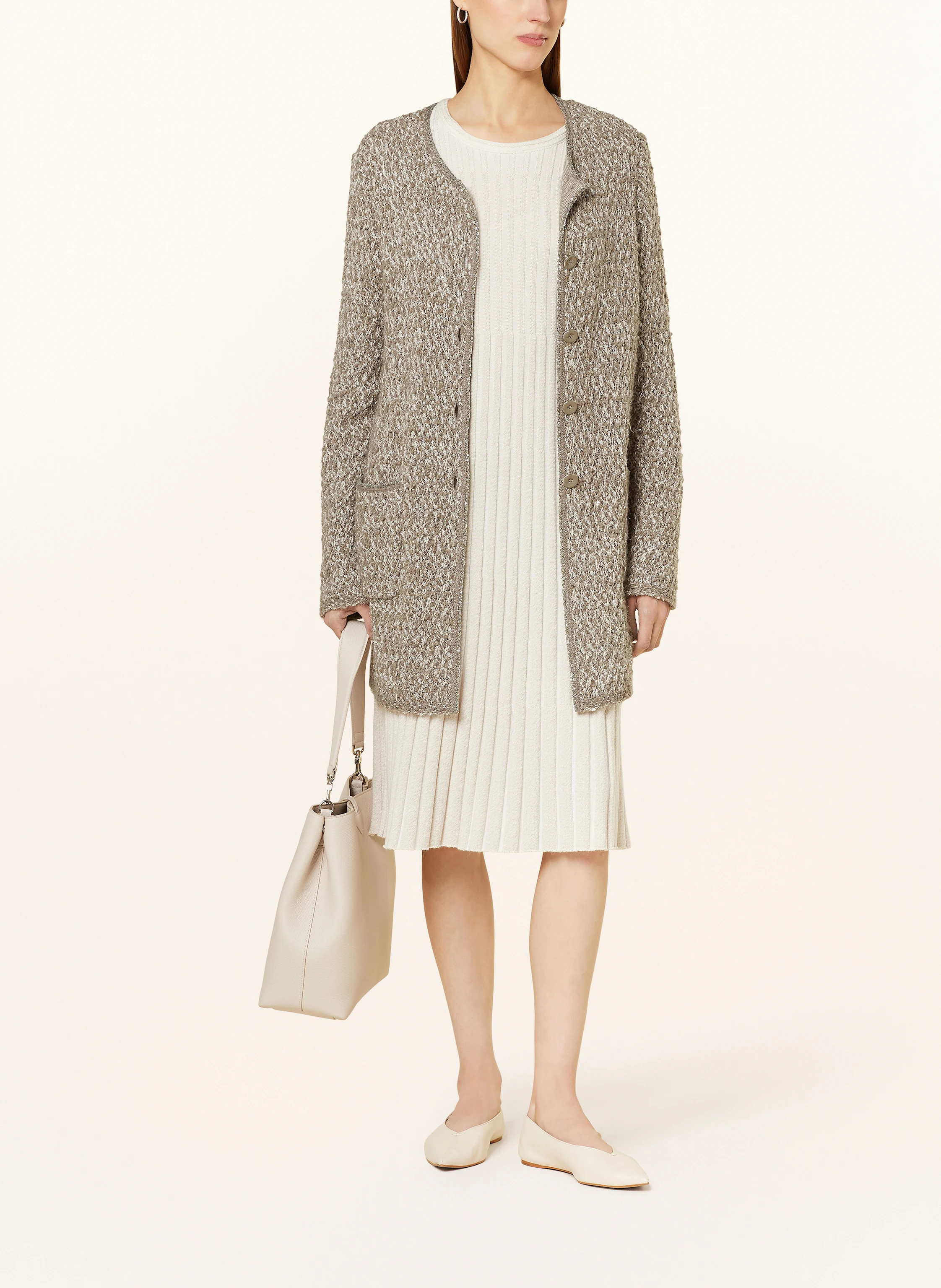 MARC CAIN Strickjacke mit Pailletten