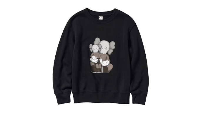 Uniqlo Longsleeve Sweatshirt KAWS Black