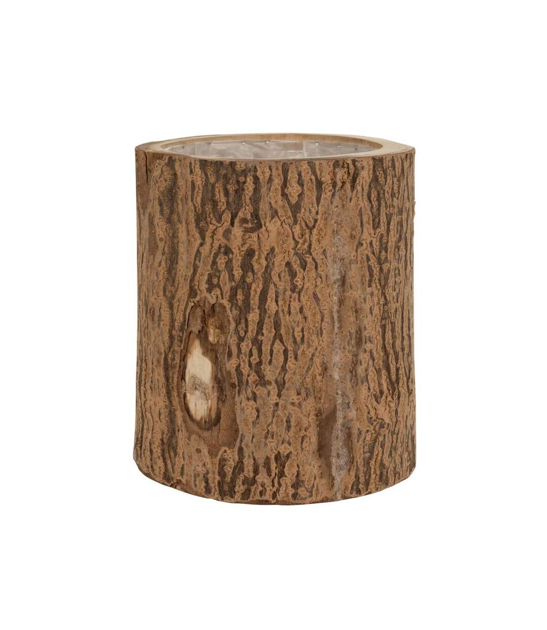 Paris Prix - Cache-pot Rond En Bois berk 32cm Naturel