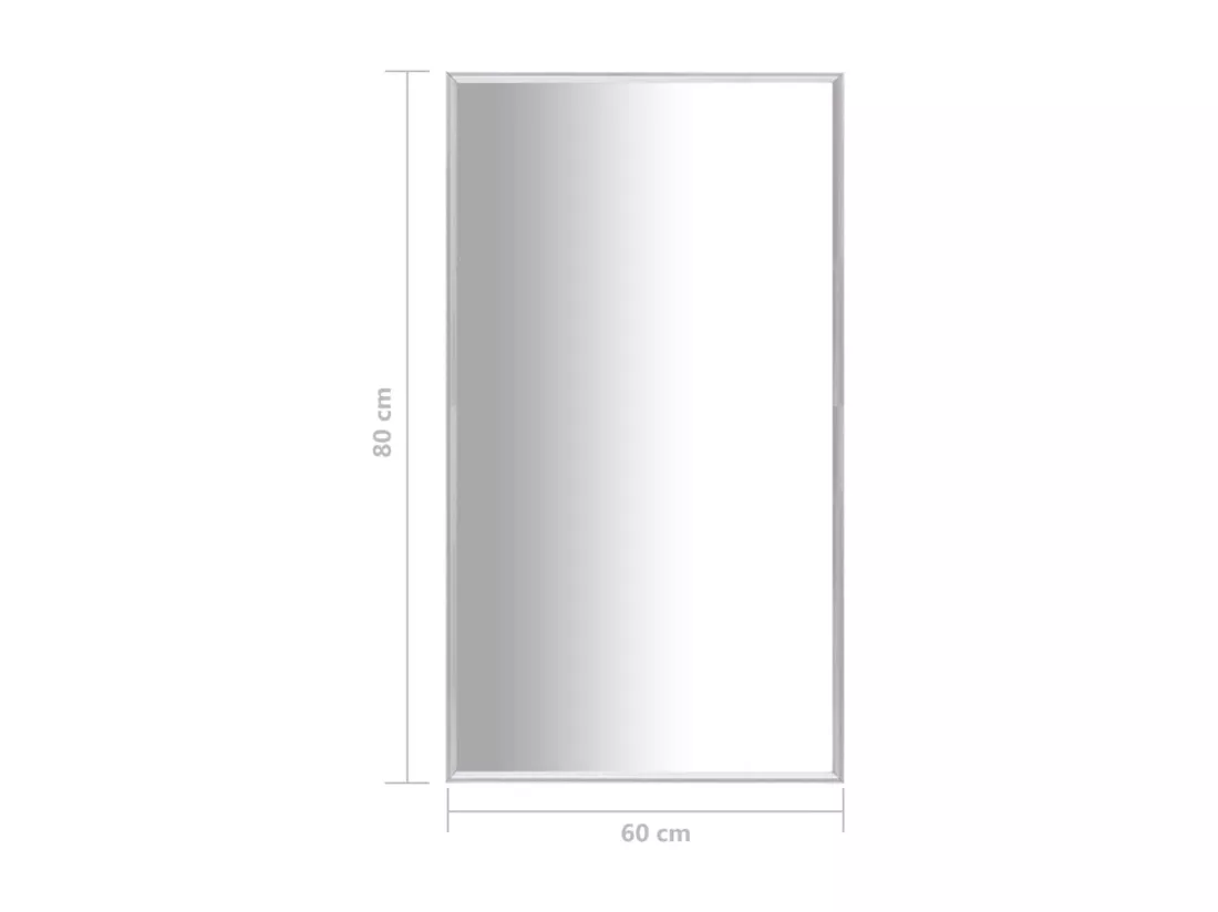 Miroir Argenté 80x60 cm