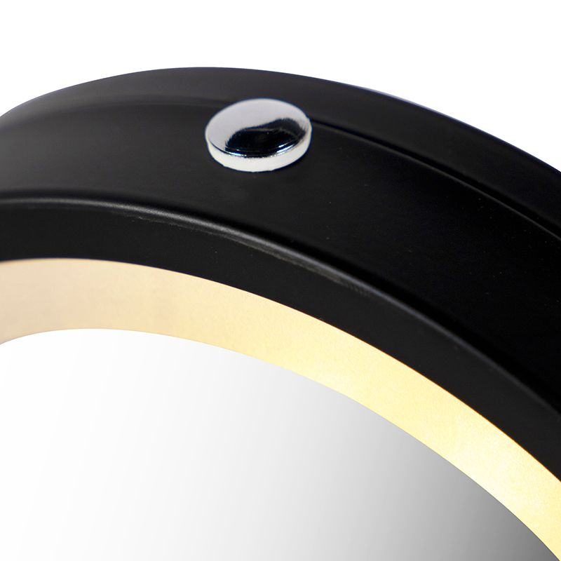 Design badkamerspiegel zwart incl. LED verstelbaar IP44 - Vicino