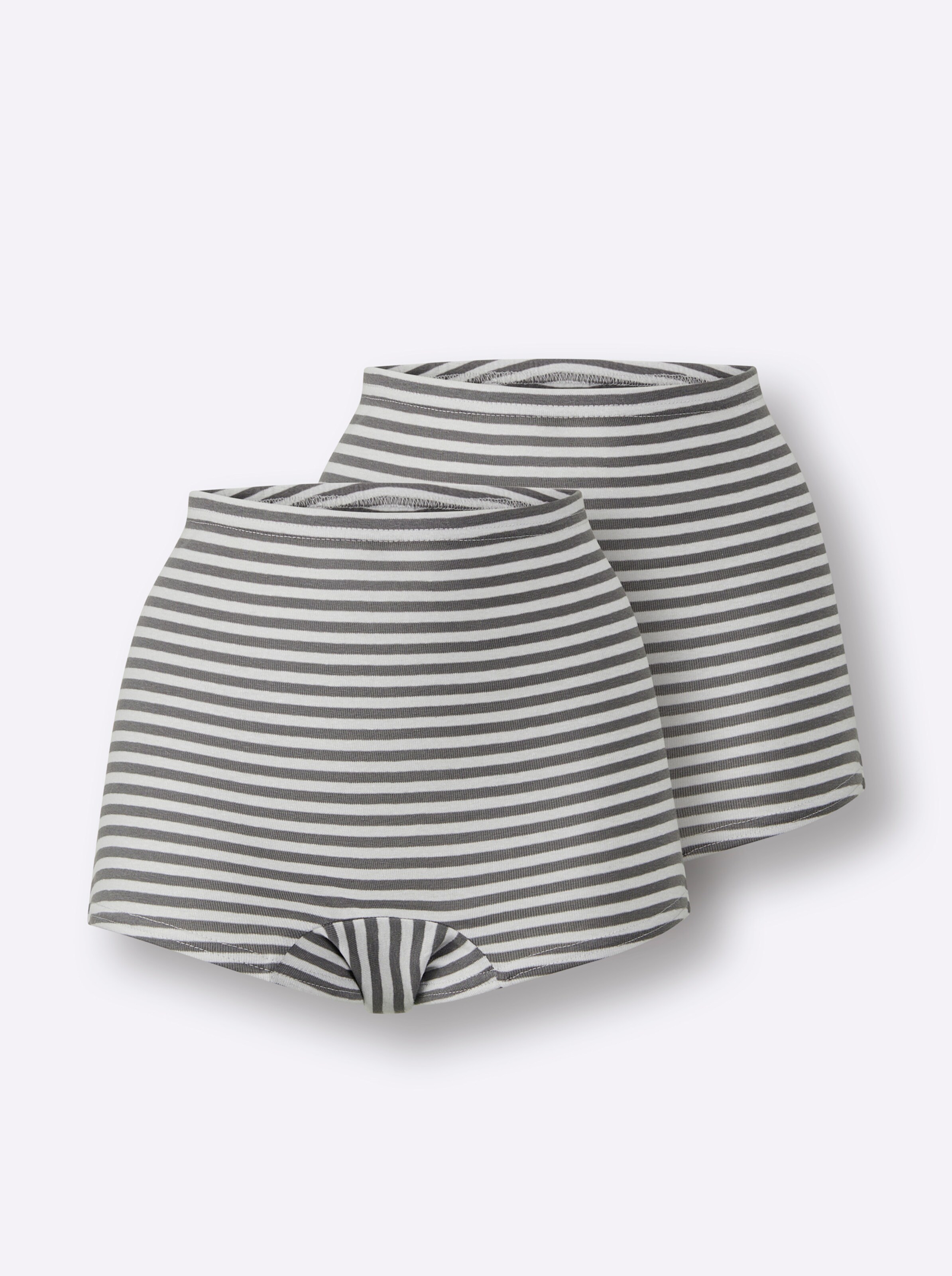 wäschepur Panty in anthrazit-geringelt