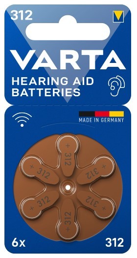 Varta Gehoorbatterij 312 6 Stuk
