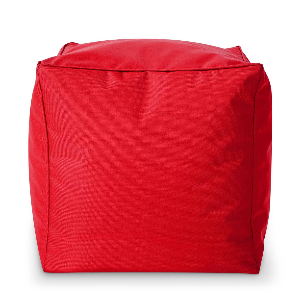 Green Bean Zitzakkruk 40x40x40cm met EPS-korrelvulling - Voetenbank Voetkussen Zitpoef voor Zitzakken - Vloerkussen voor Kinderen en Volwassenen - Voetsteun Zitkussen Zitkruk Rood