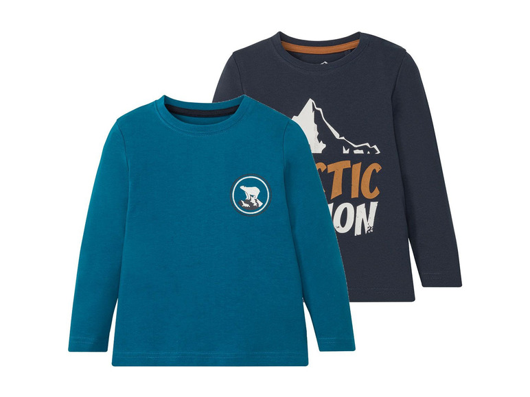 2 Kinder shirts met lange mouwen