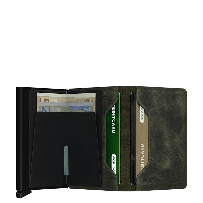 Secrid Slim Wallet Vintage Olive Black