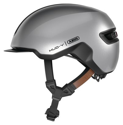 Casque Abus HUD-Y Argent Gleam