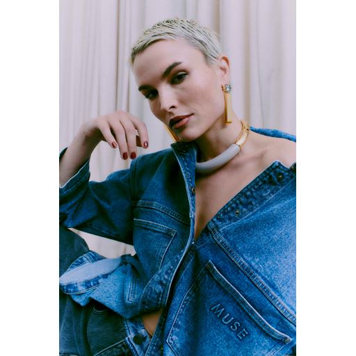 Copenhagen Muse Tracy Denimjakke, Vintage Blue Denim, XS/S