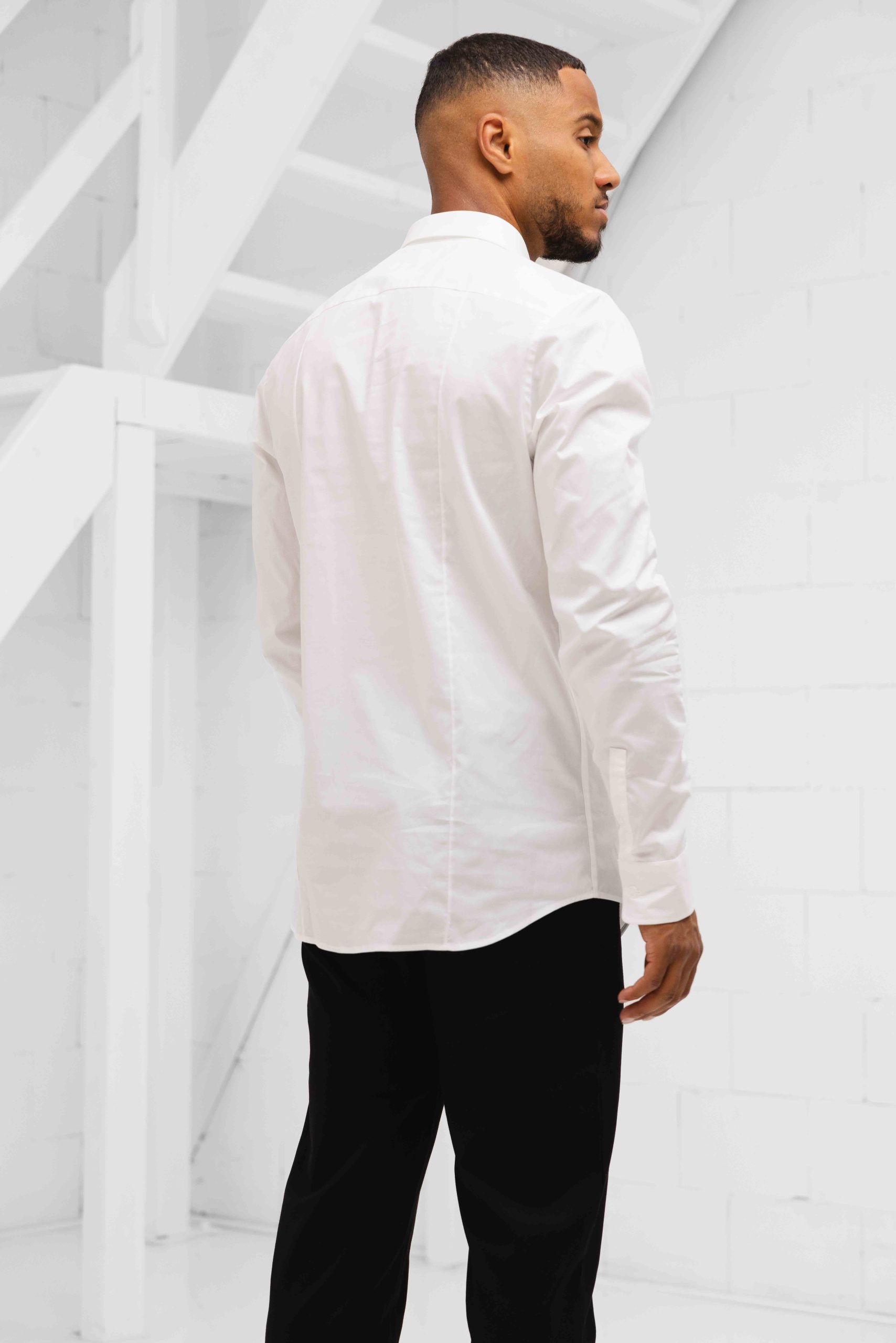Pure Path Casual Overhemd Heren Wit