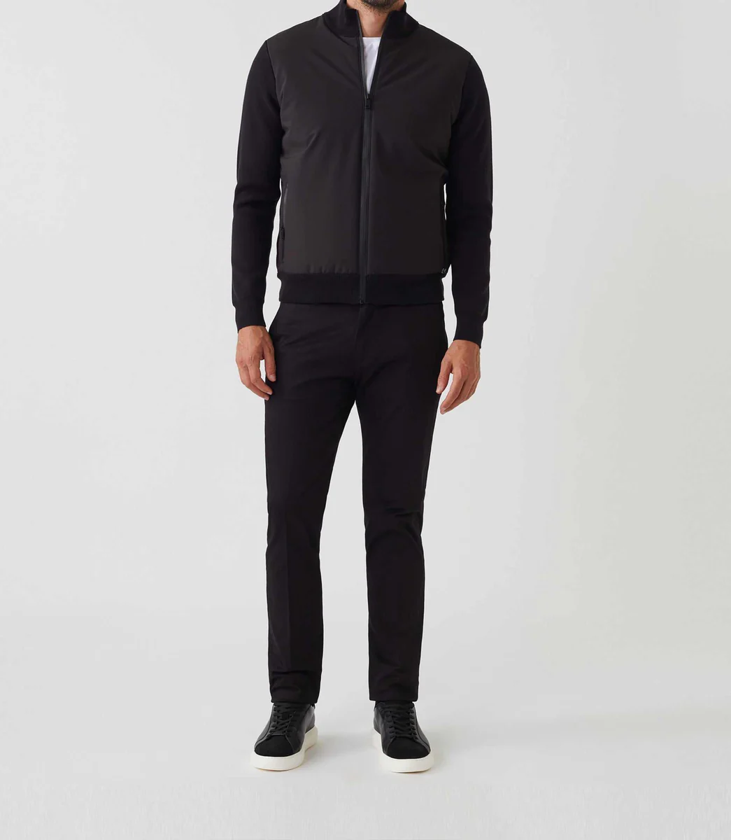 Gilet zippé col teddy noir 