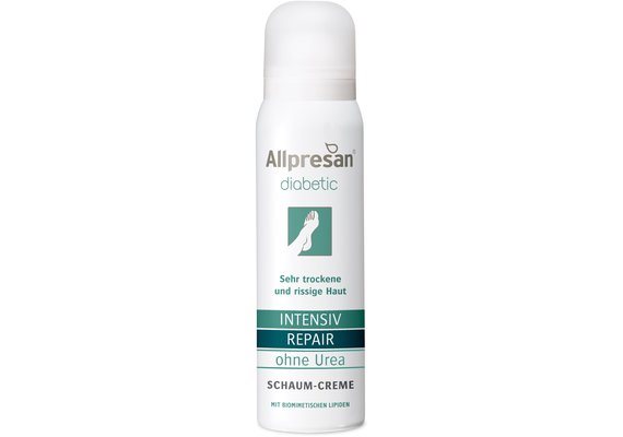 ALLPRESAN diabetic Schaum Creme Intensive Repair ohne Urea Aeros Spr 100 ml