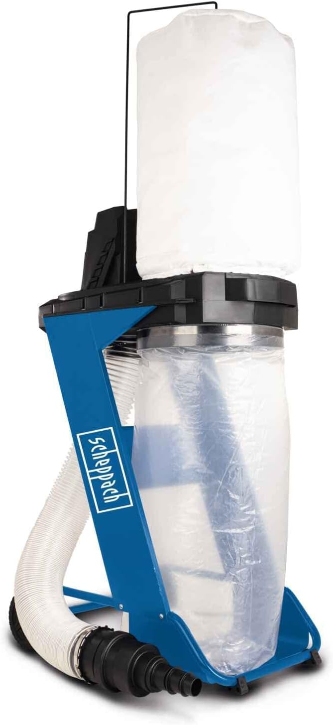 Scheppach Absauganlage Set (DC500 inkl. 5 Spänesäcke, 1 Filtersack & flexibler Adapter)