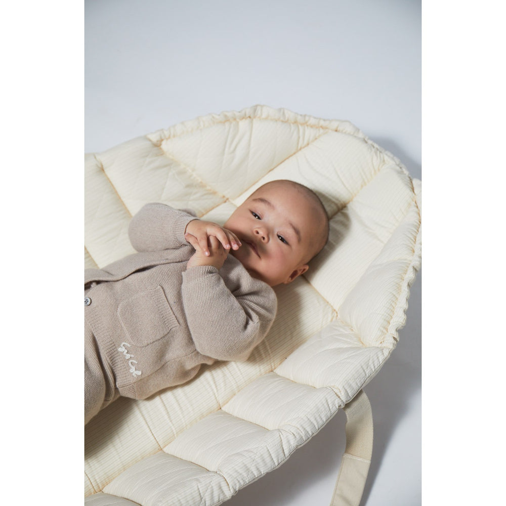 Køb COPENHAGEN COLORS Beige Cashmere Classic Baby Cardigan