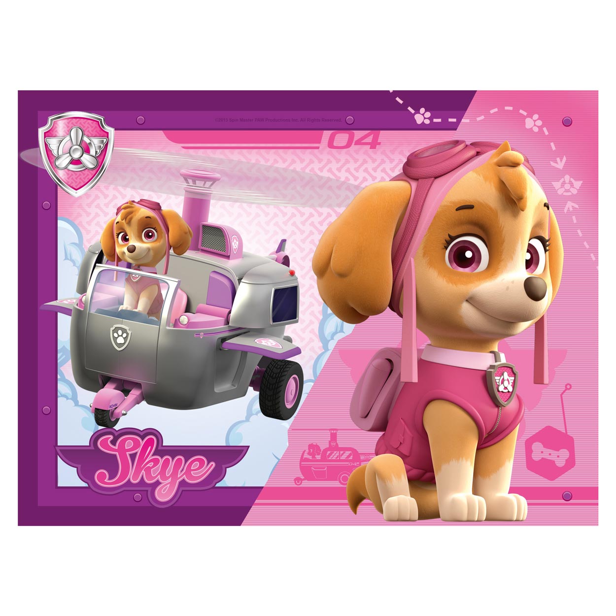 PAW Patrol Puzzel - Puppies op Pad, 4in1