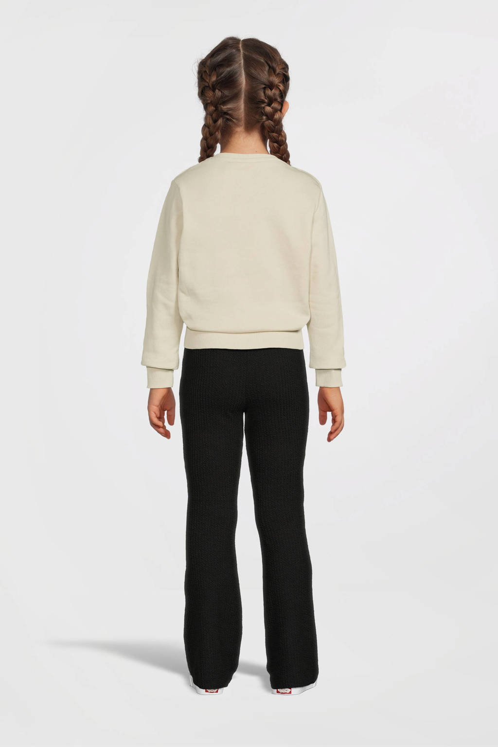 Moodstreet flared broek Bess zwart