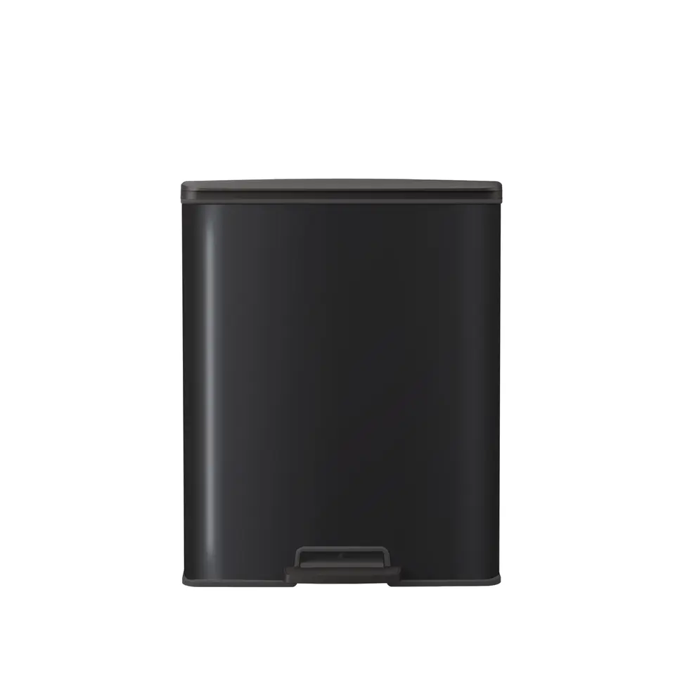 Curver Decobin Prullenbak - 65L - Rechthoekig - Zwart