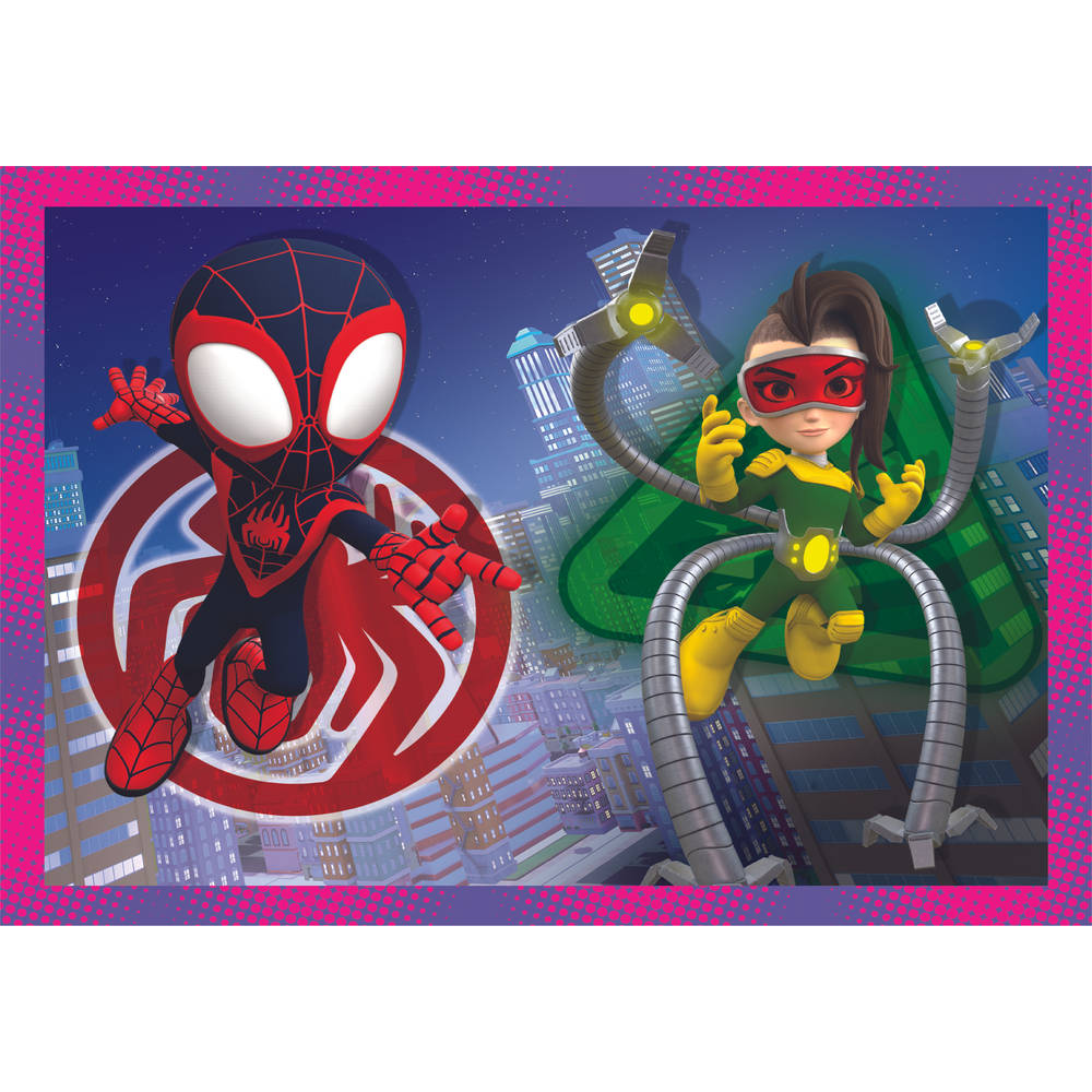Clementoni Spidey and his Amazing Friends puzzelset - 12 + 16 + 20 + 24 stukjes