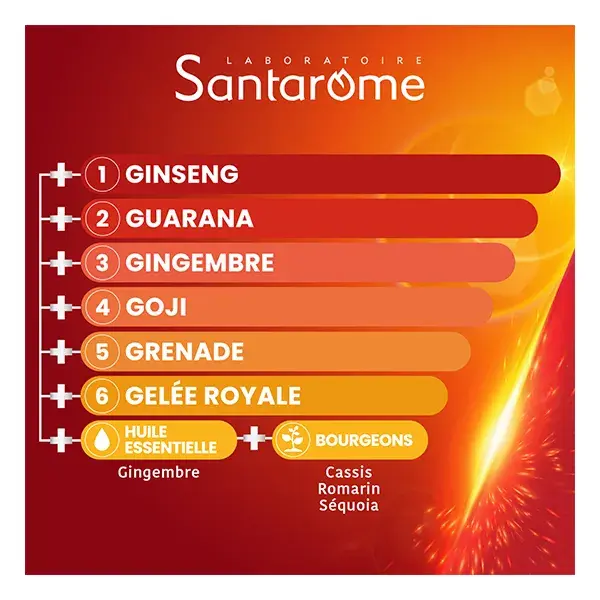 Santarome Vita'Max Booster 6G Antifadiga de Alta Dose 20 Ampolas