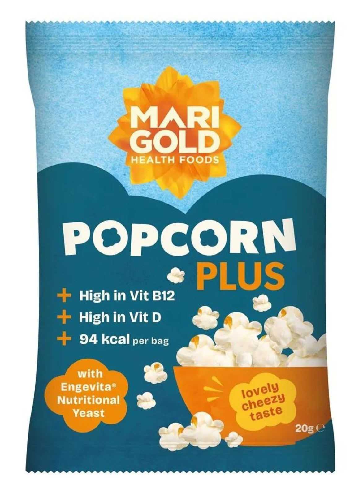 Pipoca Plus da Marigold Health Foods 20g