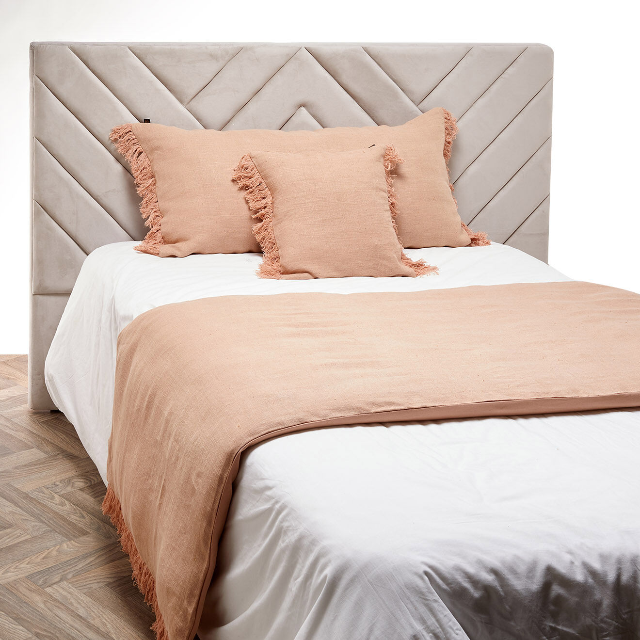 Haomy Housse de coussin 100% Lin Wani cimarron - 45x45 cm