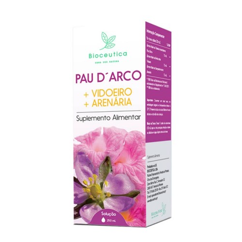 Bioceutica Pau D'Arco   Vidoeiro   Arenária 250ml