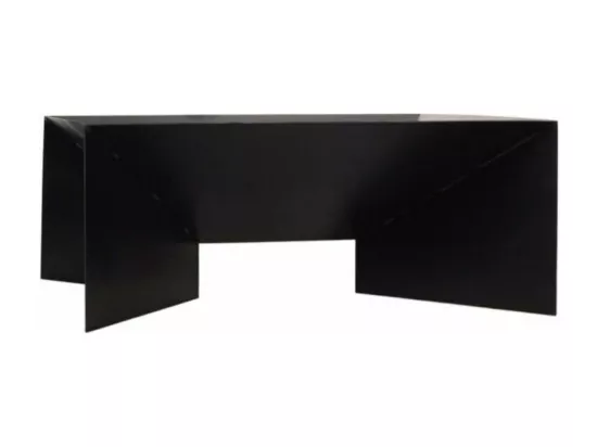 Brasero de jardin carré DINE en acier-60 cm-Acier noir sablé---Acier noir sablé