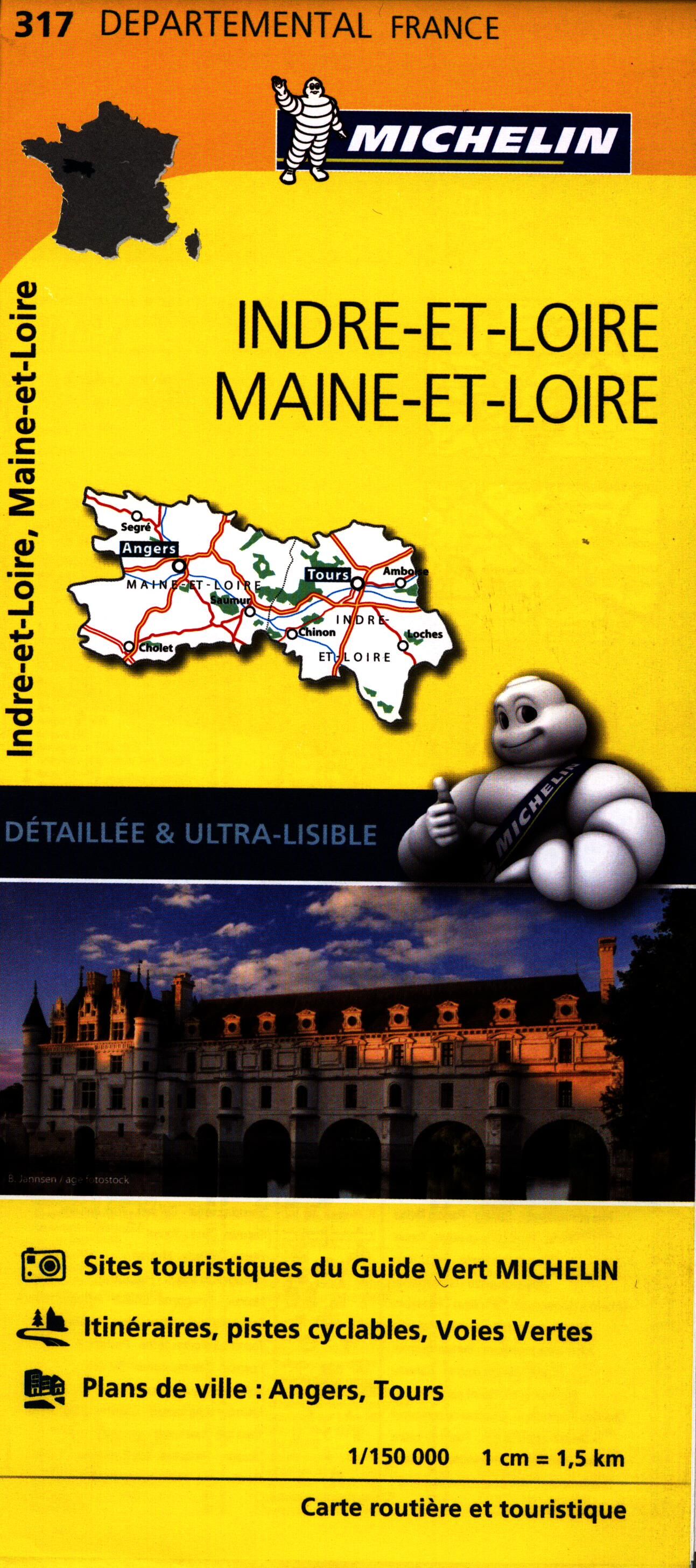 MICHELIN - 317 INDRE ET LOIRE MAINE ET LOIRE