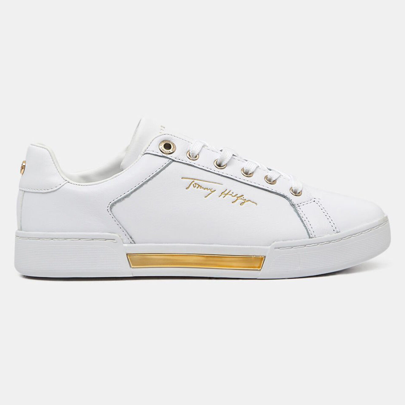 Tommy Hilfiger Baskets en Cuir Elevated blanches