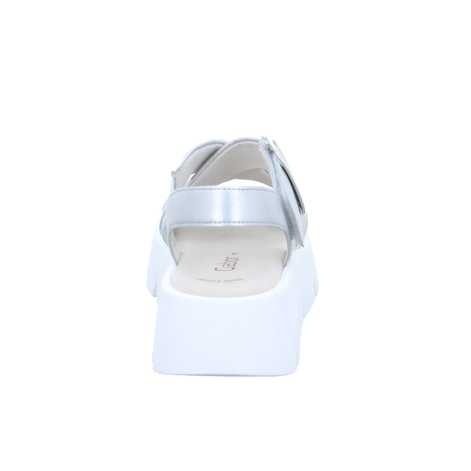 GABOR Sandalette Silber Leder