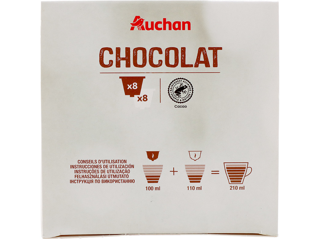 CÁPSULAS CAFÉ DG AUCHAN CHOCOLATE 16 UN