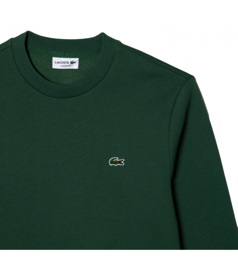 Moletom Lacoste verde em algodão orgânico