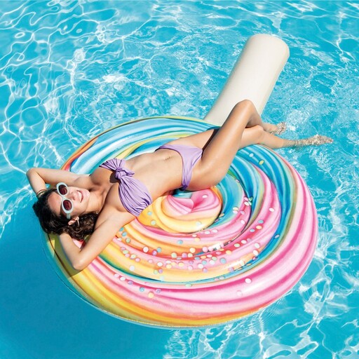 Colchão inflável Intex Multicolor Lollipop 127x25x198 cm