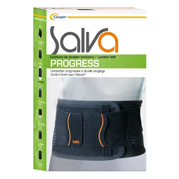 Cinto de suporte lombar Salva Progress, 26 cm de altura, tamanho XXS