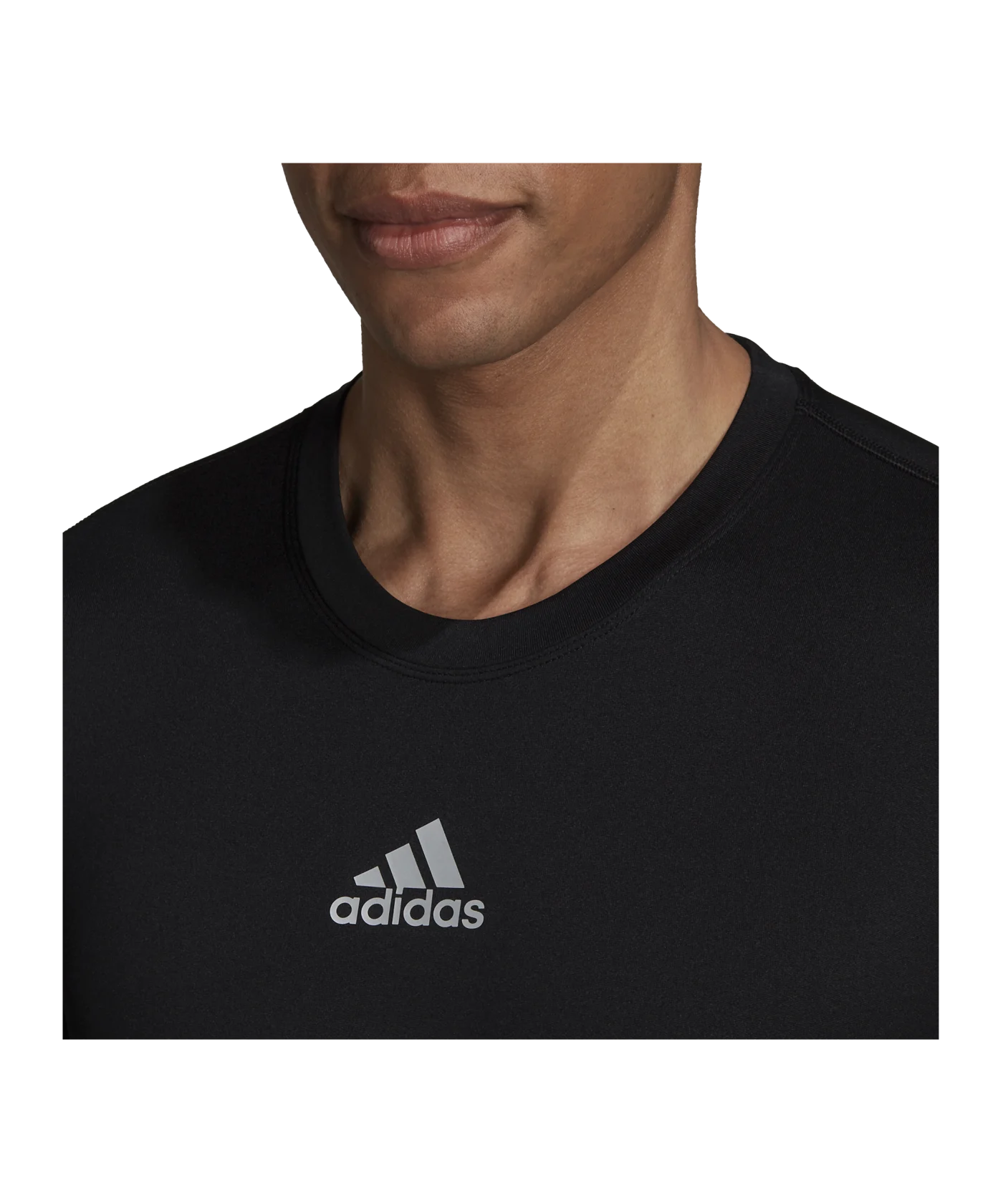 adidas TechFit Warm Longsleeve Schwarz