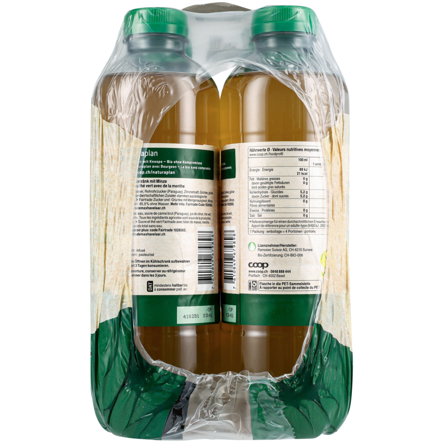 Naturaplan Organic Mint Green Ice Tea 6x1l