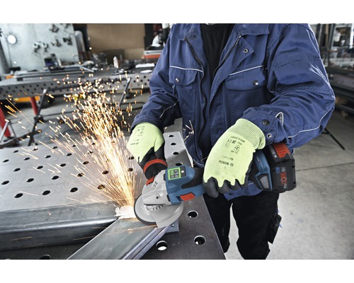 Bosch Professional GWS 18V-15 SC BITURBO accu haakse slijper inclusief montageflens, snijbeschermkap en L-BOXX 136, zonder accu en lader