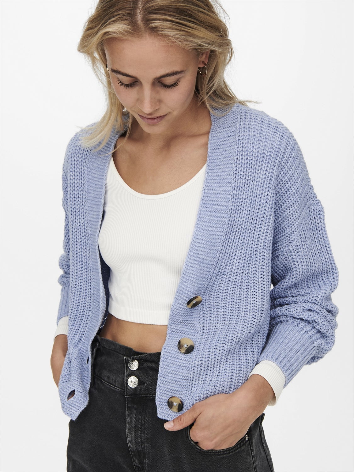 ONLCAROL Strickjacke Blue Heron