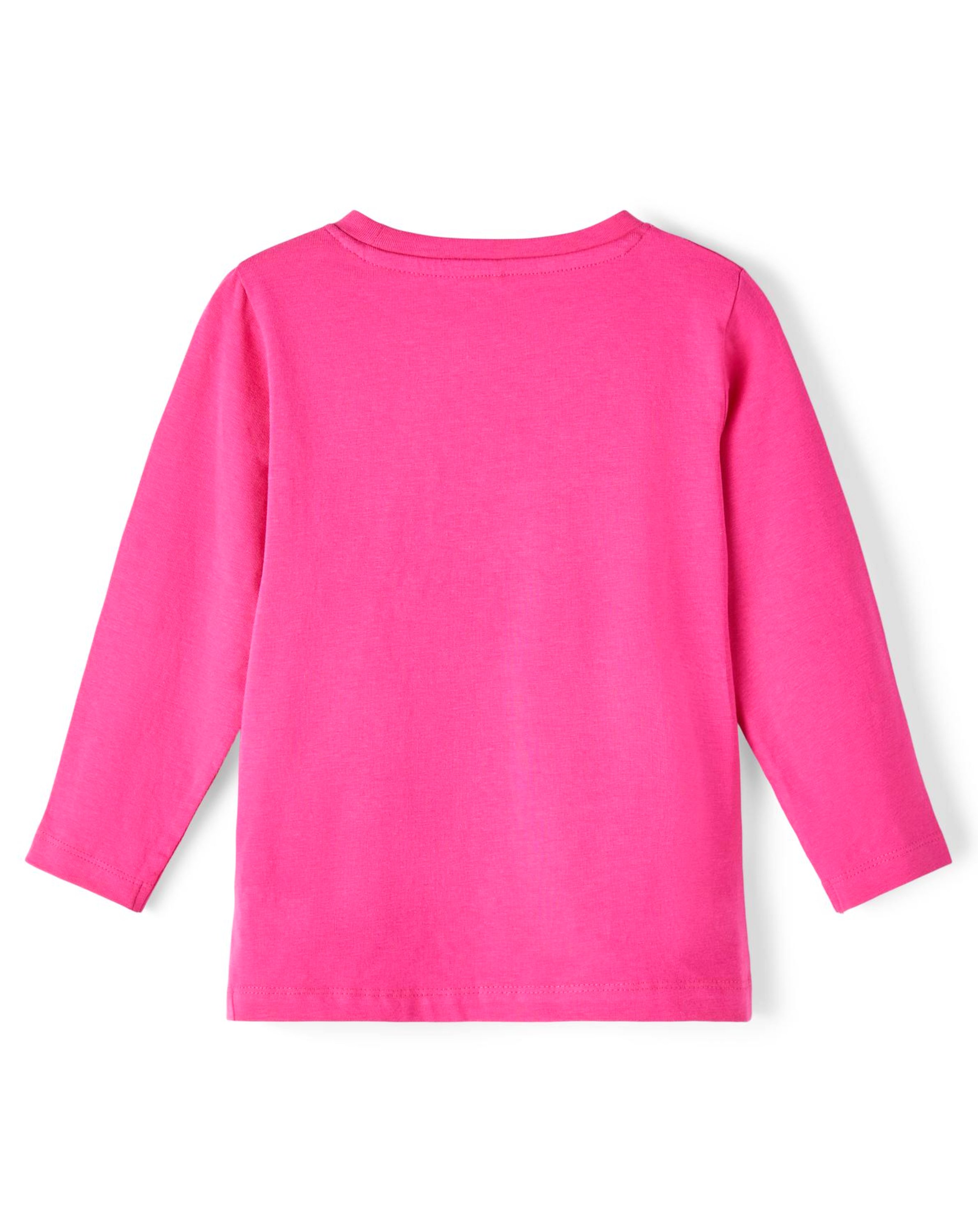 Langarmshirt NMFBELA LOVELY DINOS in fuchsia purple