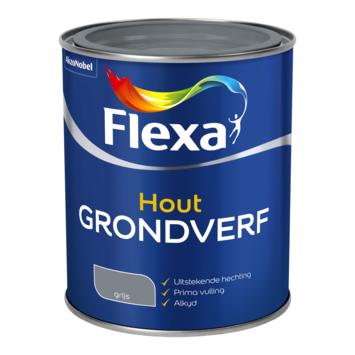 Flexa hout grondverf grijs 750 ml