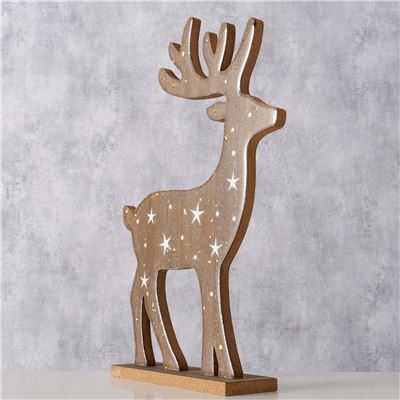 Renne décoratif en bois