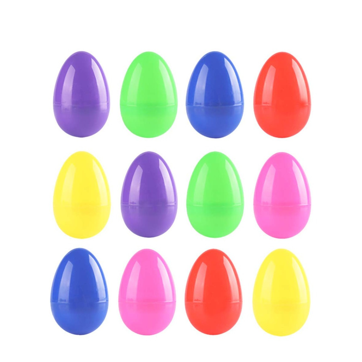 (12er Set) DIY Ostereier Home Oster Dekoration Überraschungsei zum Basteln - Bunt