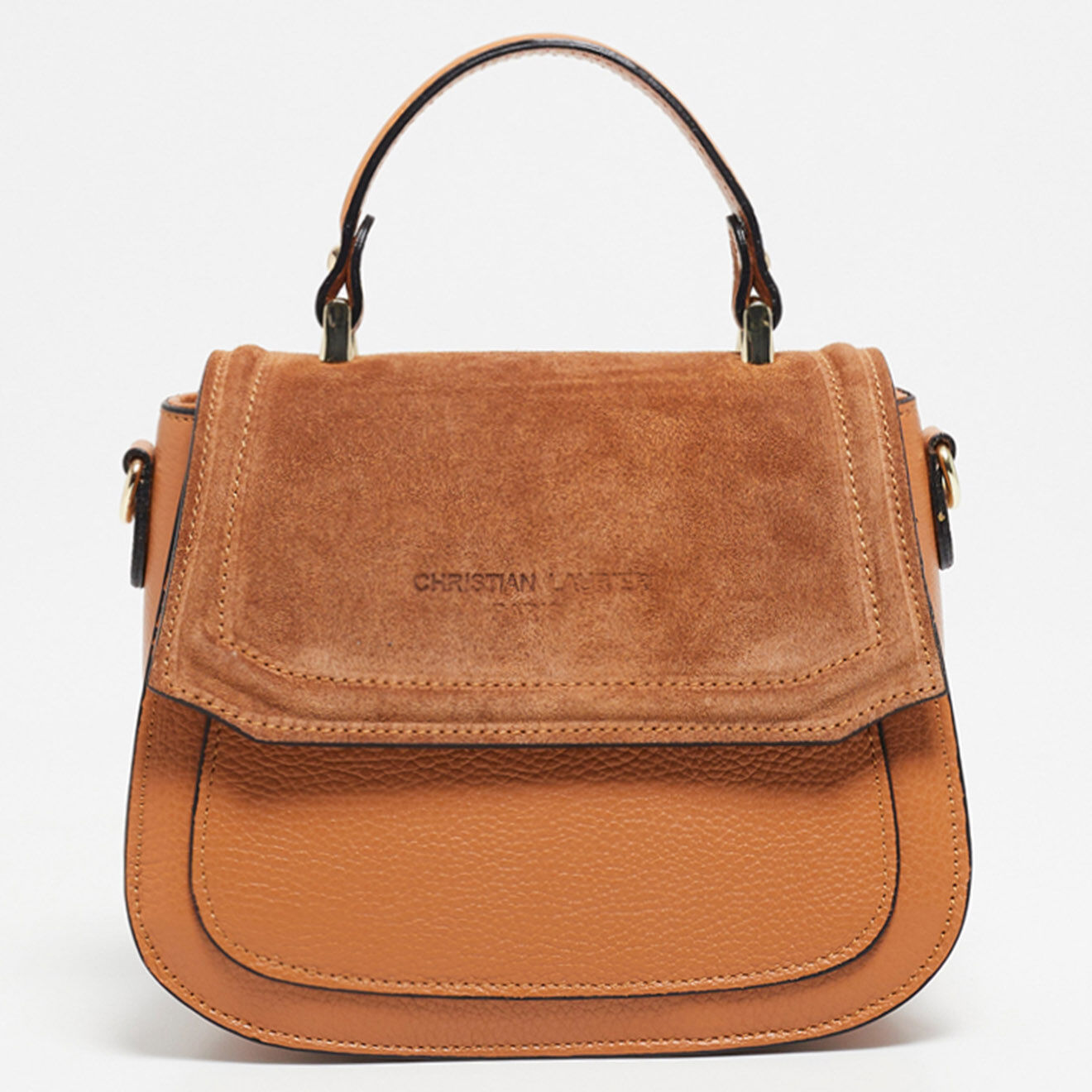 Christian Laurier Sac à main en Cuir Lali camel - 23x20x11 cm