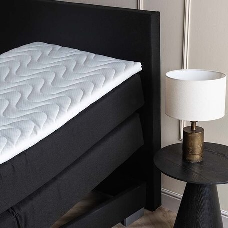 LEEGVERKOOP Boxspringset Julia Elektrisch - Zwart 90 x 210