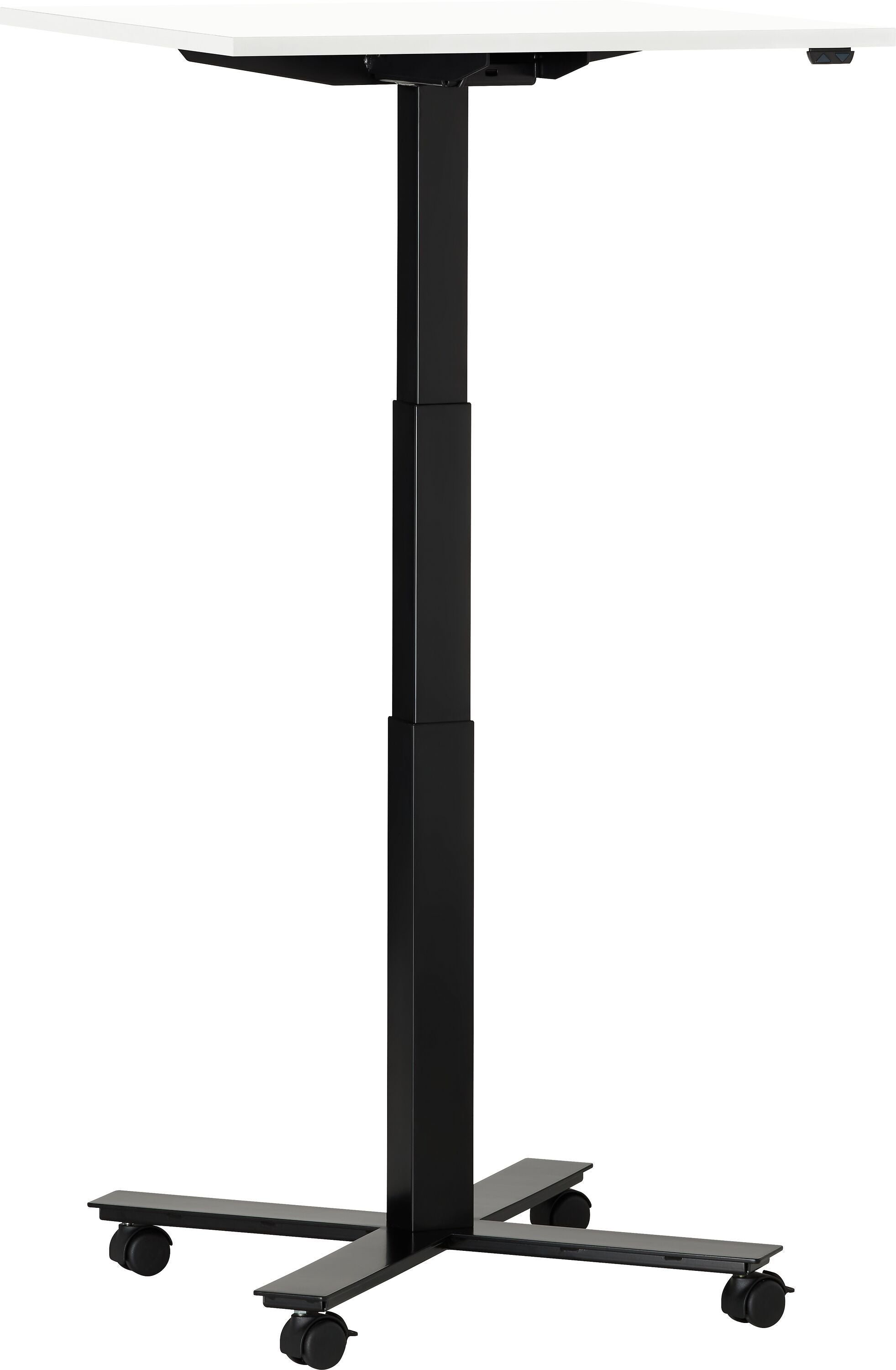 FLEXCUBE Besprechungstisch höhenverstellbar - Weiss / B: 70.0 cm x T: 70.0 cm x H: 66.5 cm