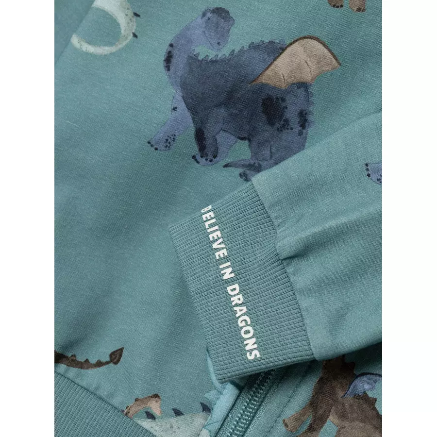 name it Sweatjacke Nmmdragon Mineral Blue