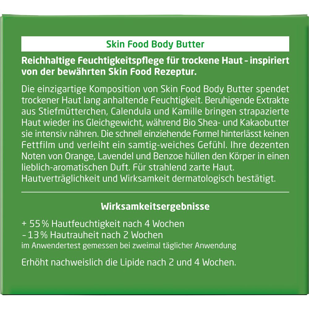 Weleda Körperbutter Skin Food Body Butter - nährende, schnell einziehende Textur für trockene Haut