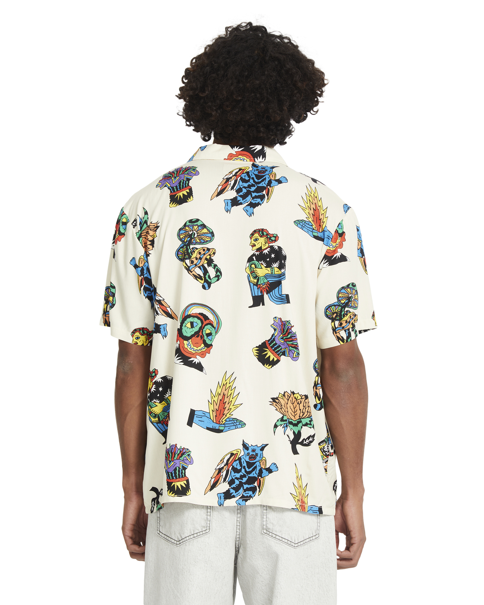 Volcom FA Bob Mollema SS Woven Light Beige